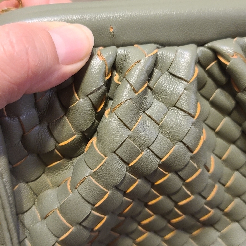 Urban Expressions Olive Woven Shoulder Bag - Picture 10 of 12